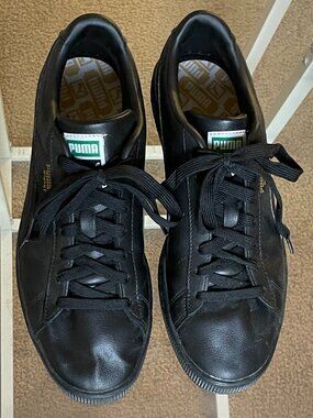 PUMA Black Basket Classic Sneakers Shoes